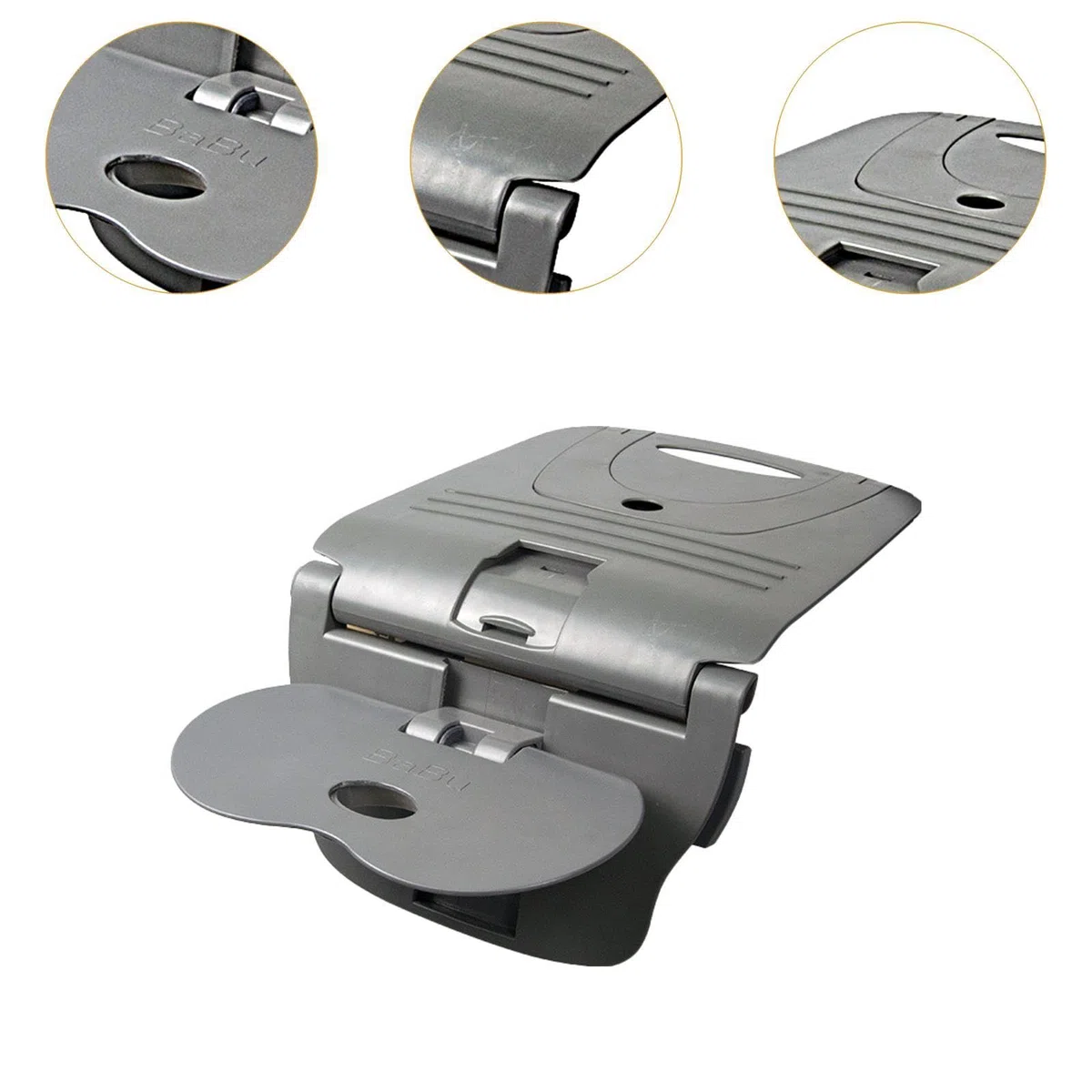 Generic Reposapiés para Asiento de Coche Seguro, Plegable, Práctico Soporte para Reposapiés para Viajes
