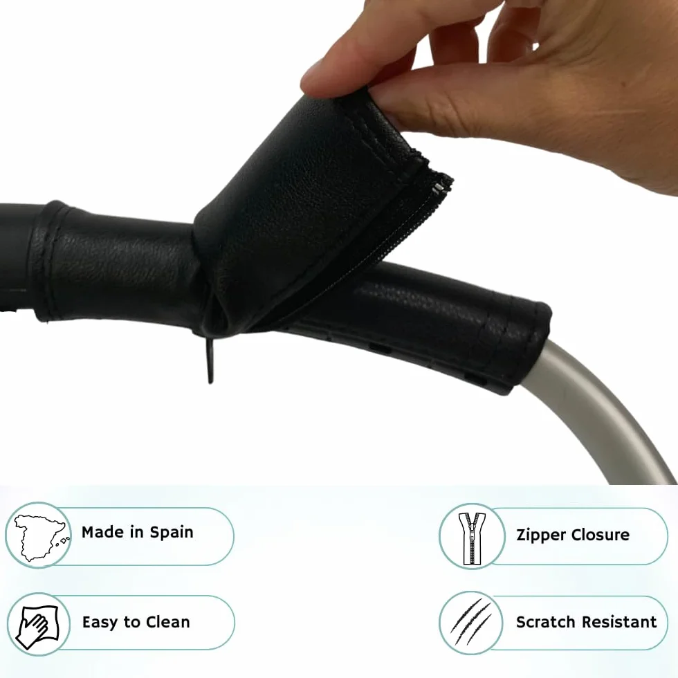 PROTECTIF | Sobre Fundas para Manillar Compatible con Bugaboo FOX 1, 2 y 3 | BEE 5 y 6 | (POLIPIEL)