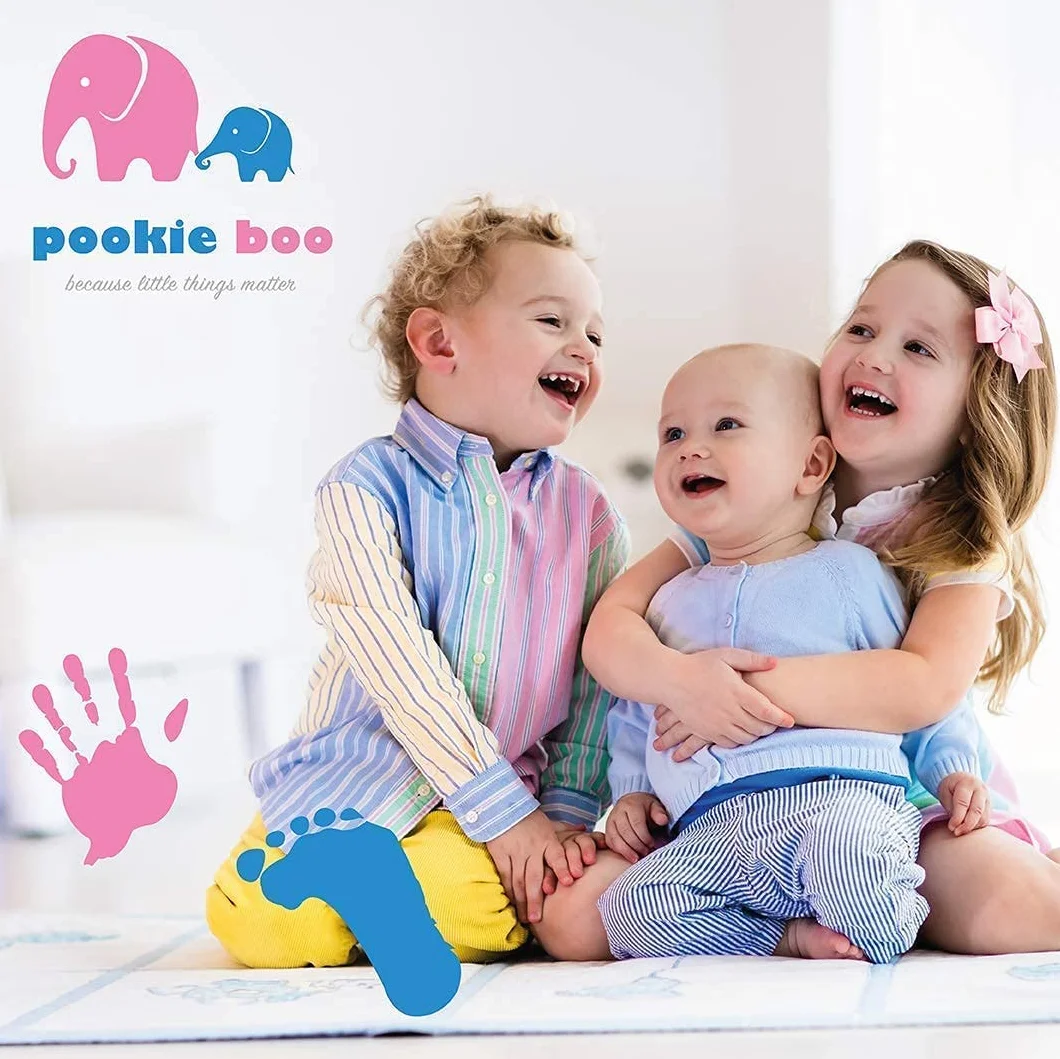 Kit de Huellas Bebe Recien Nacido – Marco Fotos con Arcilla Blanca y Espacio para Cuadro Personalizado con Foto – Regalos Bebe Baby Shower Niños – Marcos de Fotos Multiples Decorativos