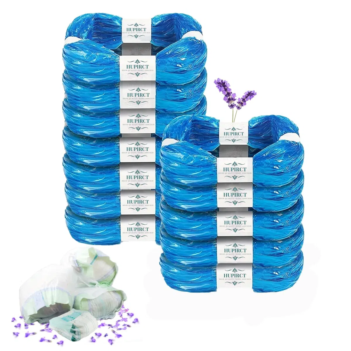 12 Piezas Recambios Cubos de Pañales, RECAMBIOS Papelera Pañales ORIGINALES, La última Lncorporación de Material de alta Barrera EVOH, Fuerte compatibilidad, instalación sin complicaciones