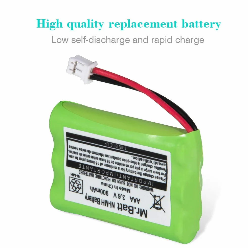 Getue Mr.Batt 900mAh Replacement Battery for Motorola Baby Monitor MBP33 MBP33S MBP33PU MBP36 MBP36S MBP36PU