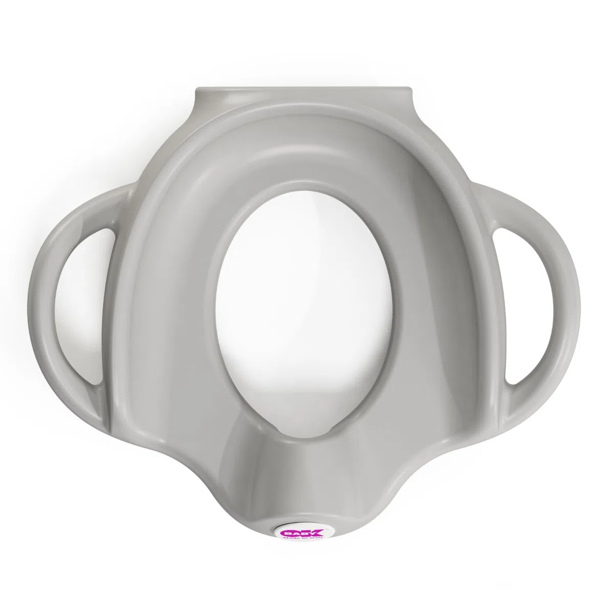 OKBABY Sofa - Asiento reductor de WC con bordes antideslizantes - Asas Anchas y Elevadas para la Máxima Estabilidad al Niño - Gris