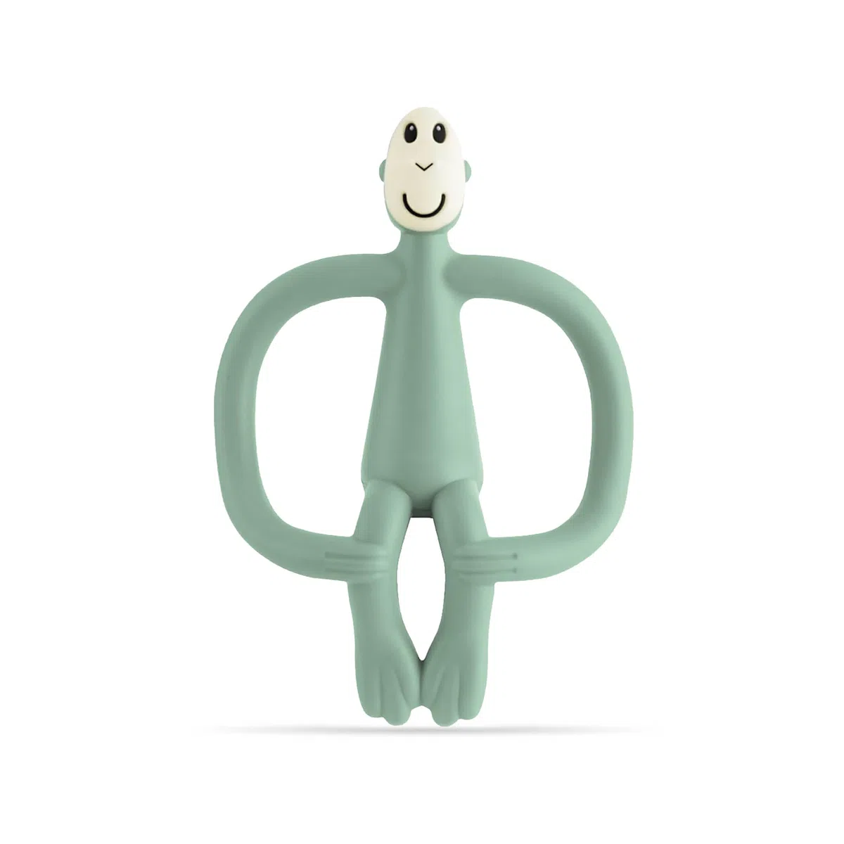 Matchstick Monkey, Original Teether & Gel Applicator, Antimicrobial Silicone Teething Toys for Baby, Easy to Grip, BPA Free, 3 Months Old+, 10.5 cm, Mint Green Monkey