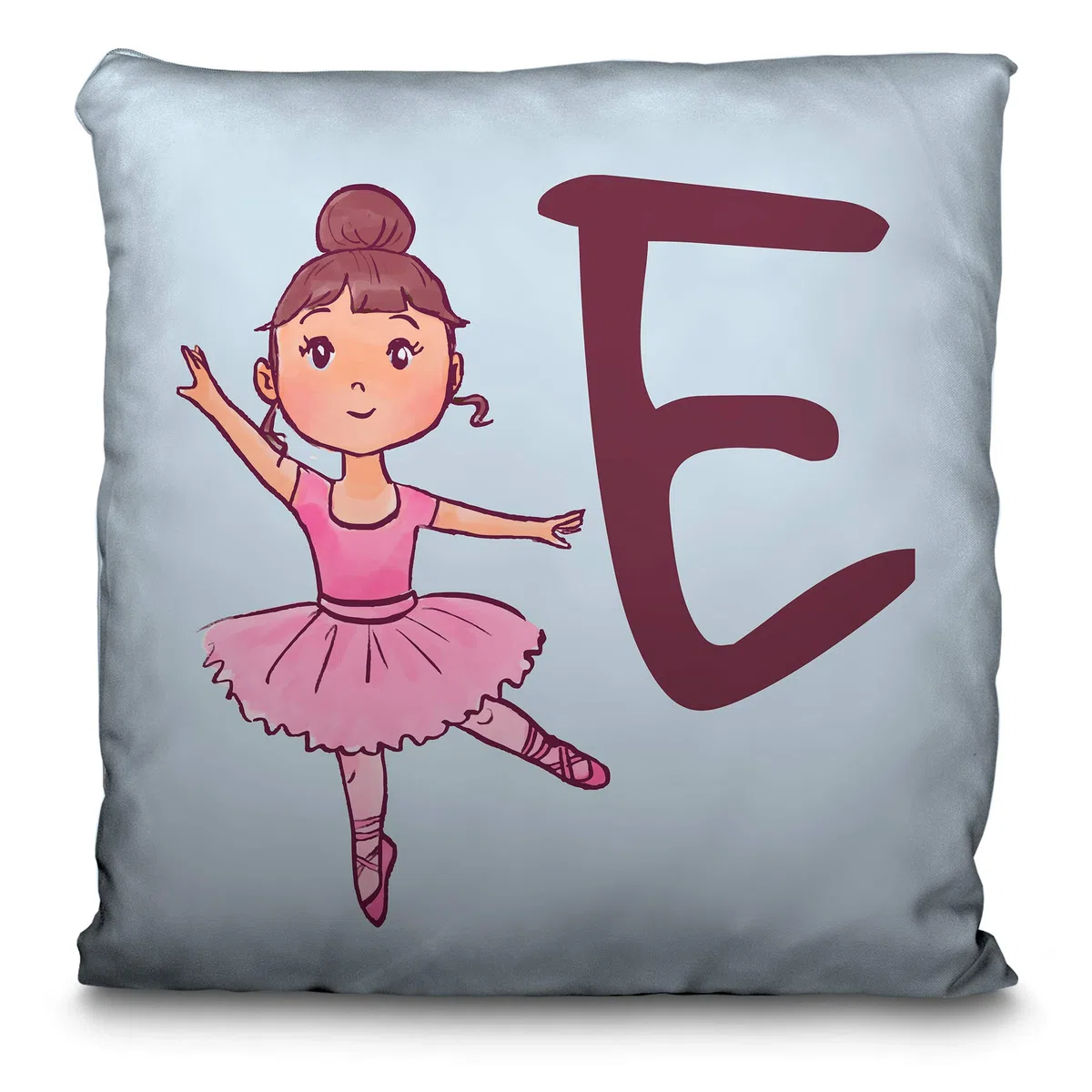 LolaPix Cojín Personalizado bebé. Regalo bebé. Regalo Personalizado con Nombre. Fecha/Inicial. Cojín con Relleno Incluido. Varios diseños. Natalicio Bailarina Rosa