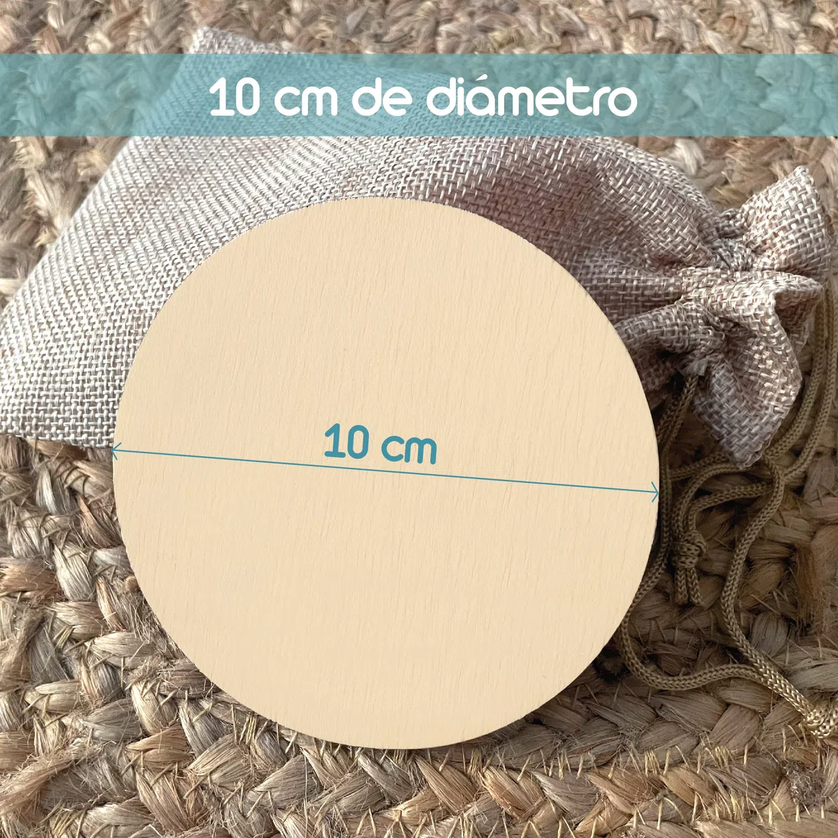 Placas cumple meses de nacimiento impresas en discos de madera personalizadas con nombre para regalo de bebes recien nacidos hitos mensuales de madera (Oceano Verde Agua)
