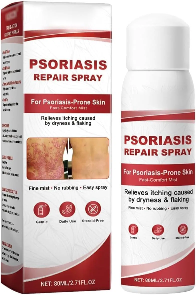 Sprays para el alivio de la psoriasis, Spray para el cuidado de la piel, Spray herbal de magnesio para la psoriasis, para todo tipo de piel