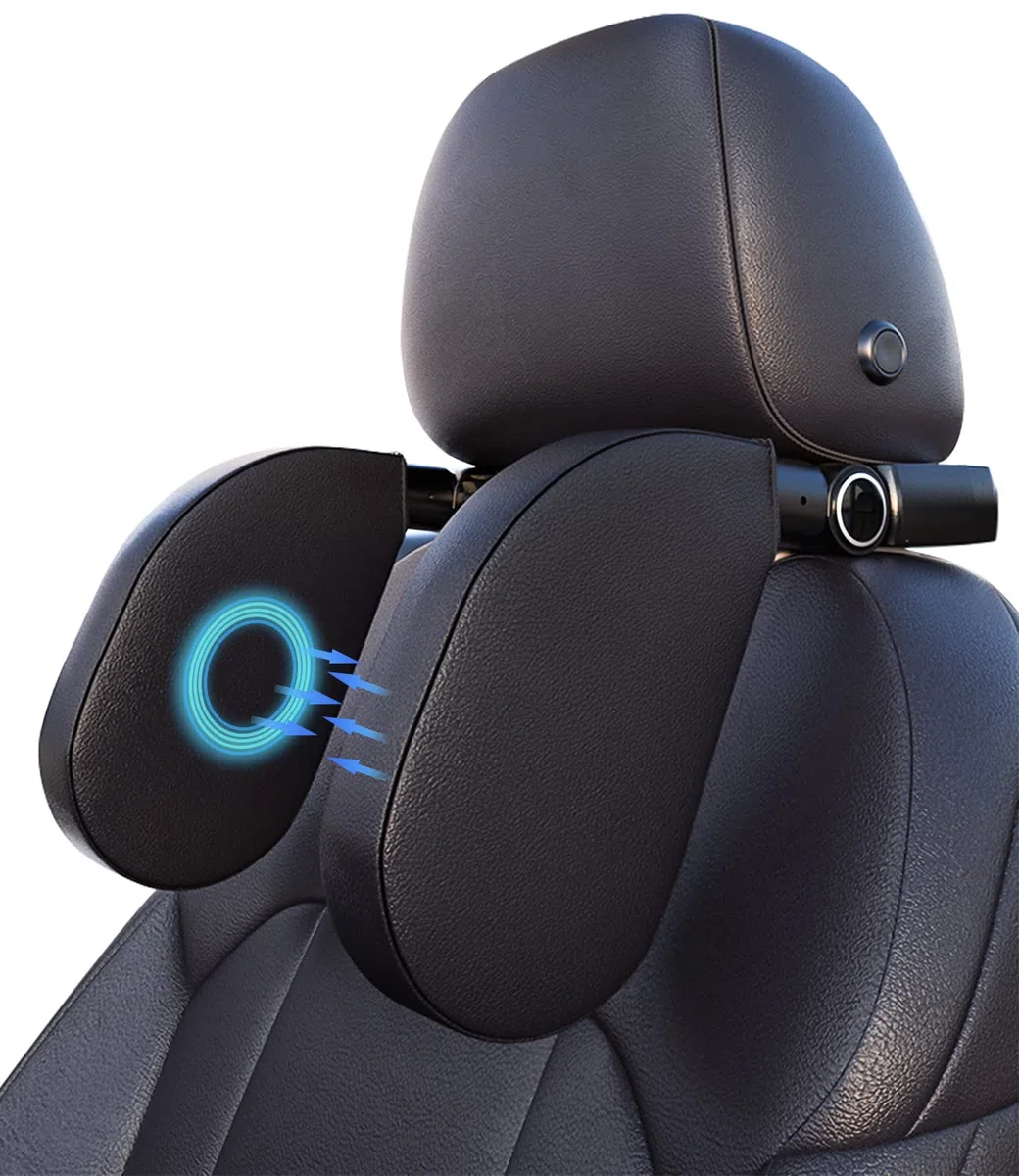 Reposacabezas Lateral Del Coche, Reposacabezas Coche Niño, Soporte Para Cuello Retráctil Extraíble Almohada Del Reposacabezas Coche, Apto Para Niños Adultos Soporte Para La Cabeza.Negro.