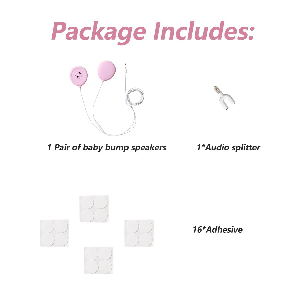 Tyenaza Auriculares para Embarazo, Altavoces Prenatales del Vientre, Auriculares para el Vientre del Bebé, Auriculares de Música para Embarazo, para Mamá Embarazada Baby Shower, para Mujeres Madre