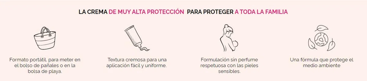 ACORELLE - Crema Solar Bebés SPF50+,50ml, Ecológica Certificada, Hipoalergénica, Fácil de Aplicar