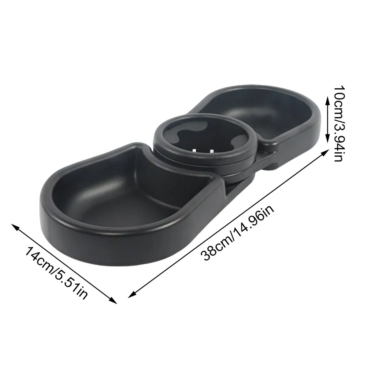 Bandeja Portabocadillos para Cochecito - Bandeja Portabocadillos con Rotación De 360 Grados,Contenedores De Almacenamiento para Alimentos De Bebé para Piscina Parque Golf Césped Comedor Coche Lectura