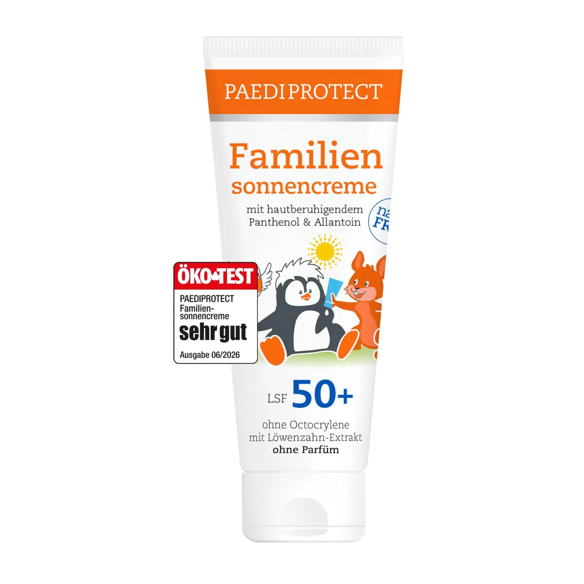 PAEDIPROTECT Family Protector solar SPF 50+ 200 ml, protección solar respetuosa con los corales para bebés, niños y adultos, sin perfume ni microplásticos, vegana