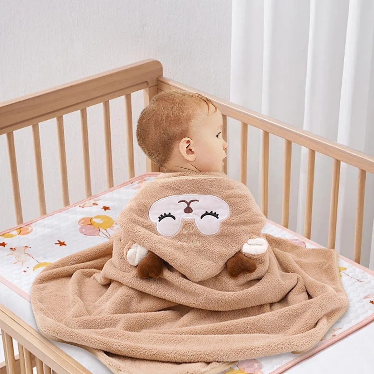 Toalla Baño Bebe, 3 Piezas Suaves y Cómodas, Súper Absorbentes, Capa de Baño para Piscina, Playa, Después de Ducharse o Bañarse (80X80 cm)