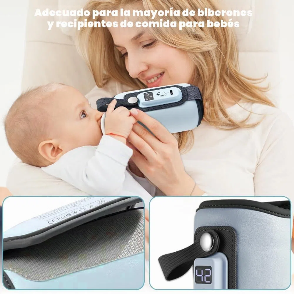 mizikuu Calienta Biberones, Calentador de biberones Termostato rápido Calentador de Alimentos y Biberones con Temporizador y Descongelación Calientabiberones para biberones, calentador de biberones