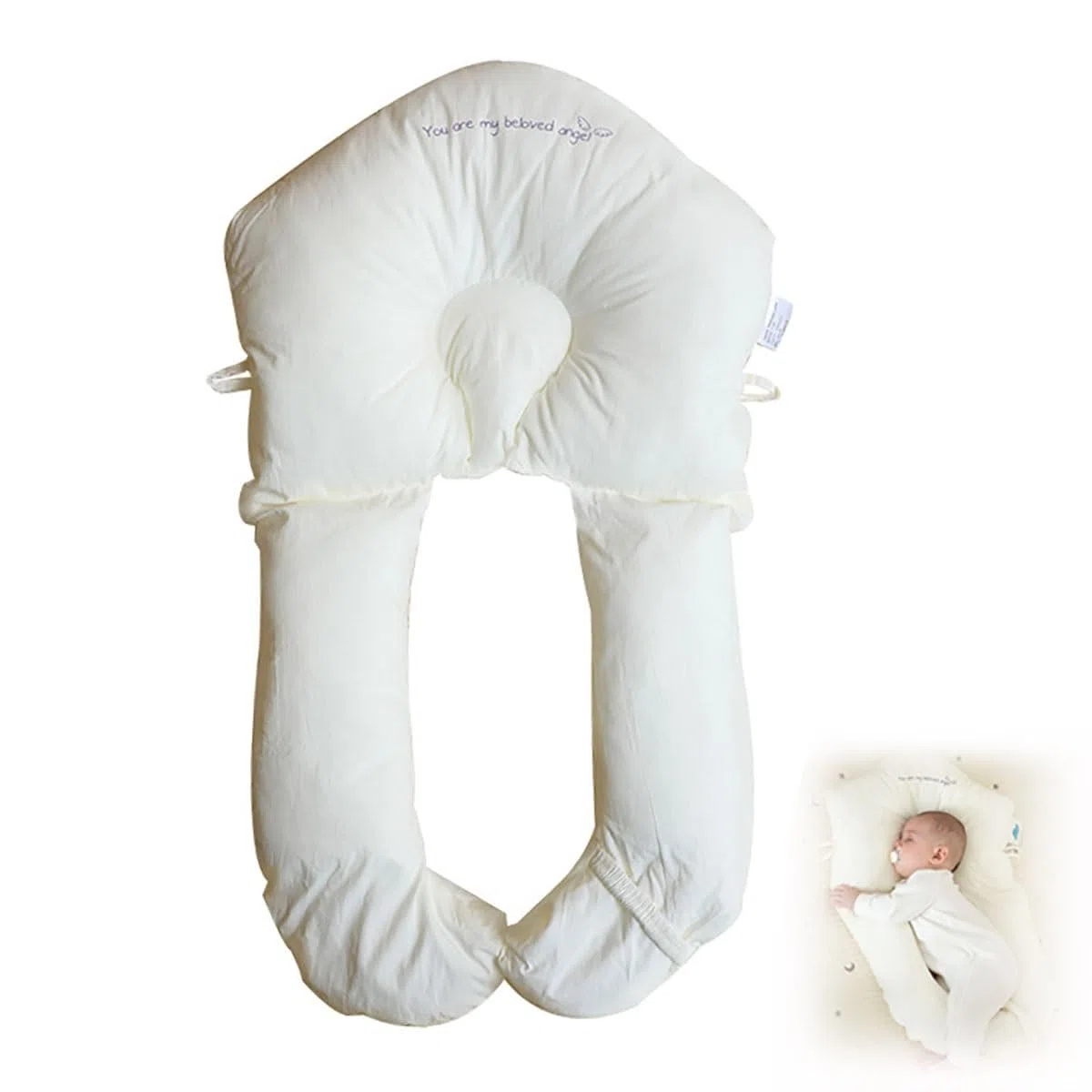 Almohada De Soporte for Todo El Cuerpo, Almohada Genérica De Posicionamiento Lateral, Almohada for Abrazar En Forma De U, Extraíble Y Lavable for Cabeza, Cuello, Piernas Y Todo El Cuerpo