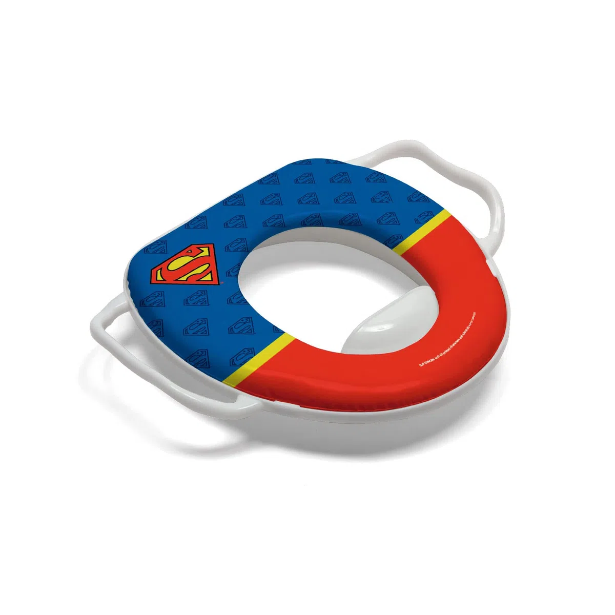 ARDITEX Adaptador WC Infantil Superman, Reductor con Asas 30 x 36 x 6 cm Azul y Rojo