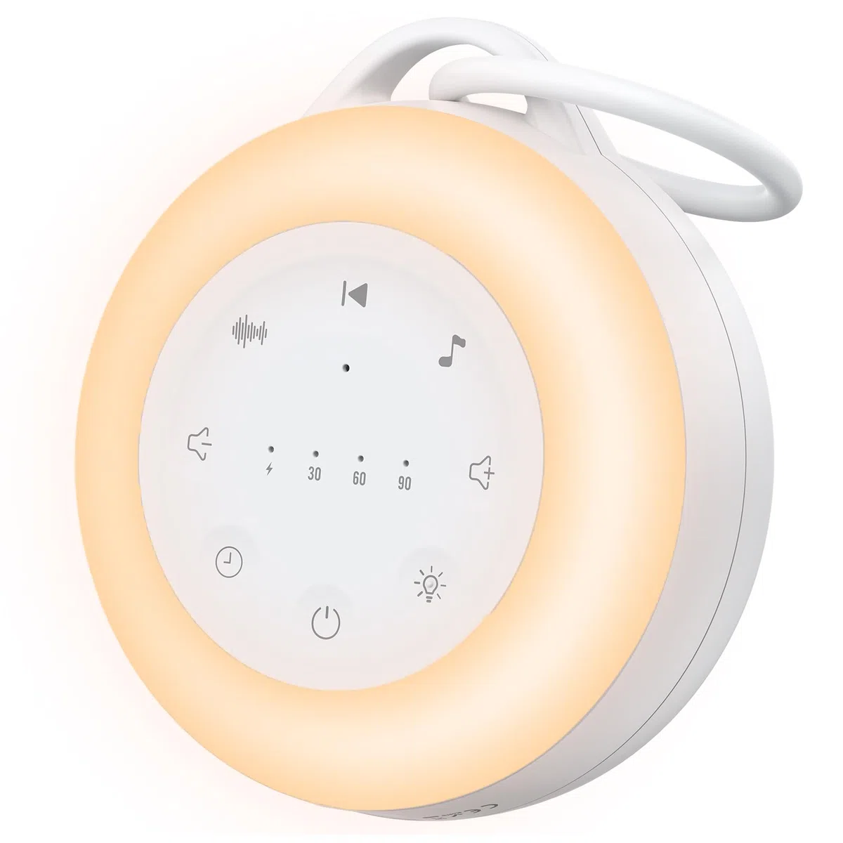 Máquina de Ruido Blanco para Dormir Bebé,24 Sonidos Relajantes,Máquina de Sonido Portátil,Variedad de Sonidos Naturales con Luz Nocturna Temporizador para Niños Guardería Sueño Meditación Yoga