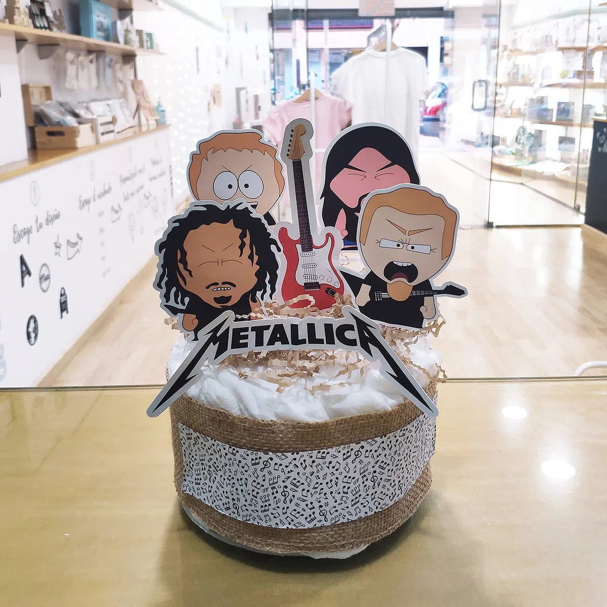 Tarta de pañales Metal| Pañales | Regalos recién nacidos | Regalos bebés | Lulamuk