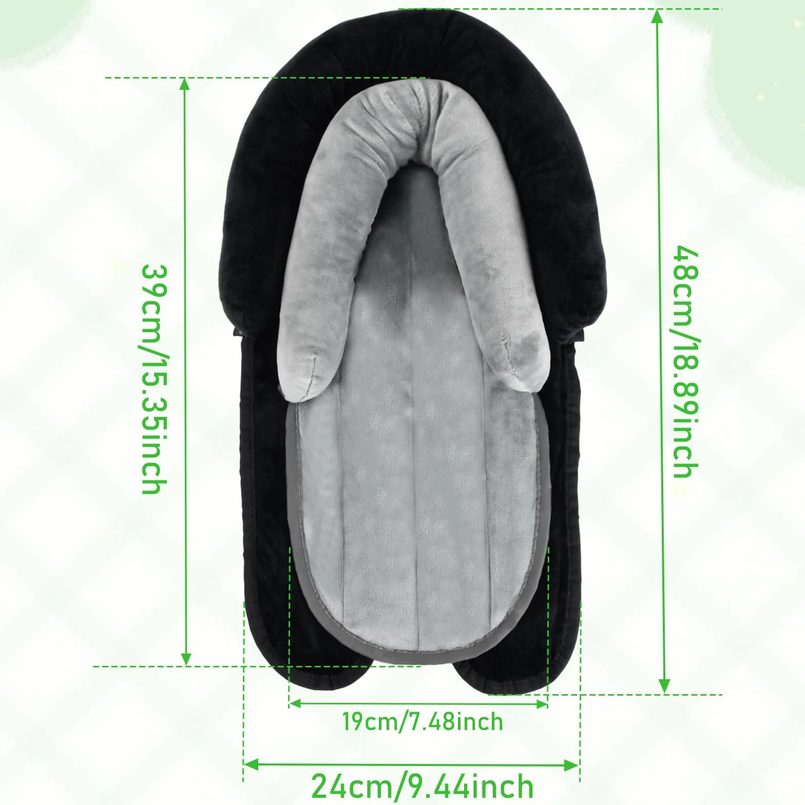 Inserto para Asiento de Coche para Bebé, Cojín para Cochecito de Bebé, Colchoneta Silla Paseo, Reductor Universal para Silla de Coche y de Paseo, Ideal para Todas las Estaciones