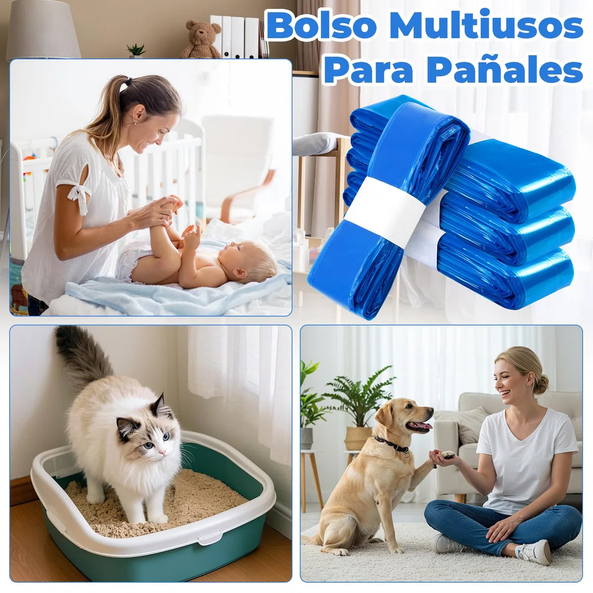 15 Piezas Recambio Papelera Pañales Engrosadas Buen Sellado de la 4.5m Bolsas Basura Pañales Fuerte Compatibilidad Compatible con Recambios Tommee Tippee Recambios Papelera